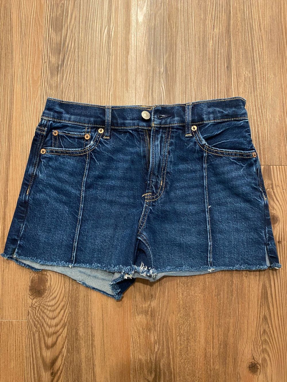 American Eagle Dark Blue Denim Shorts